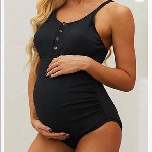 Black maternity swimsuit